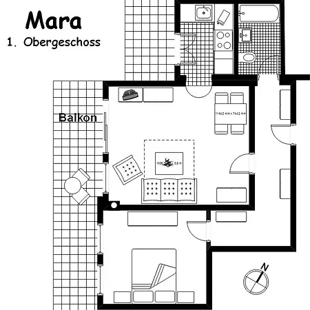 Haus Sonnenwinkel 2-raum-wohnung Mara
